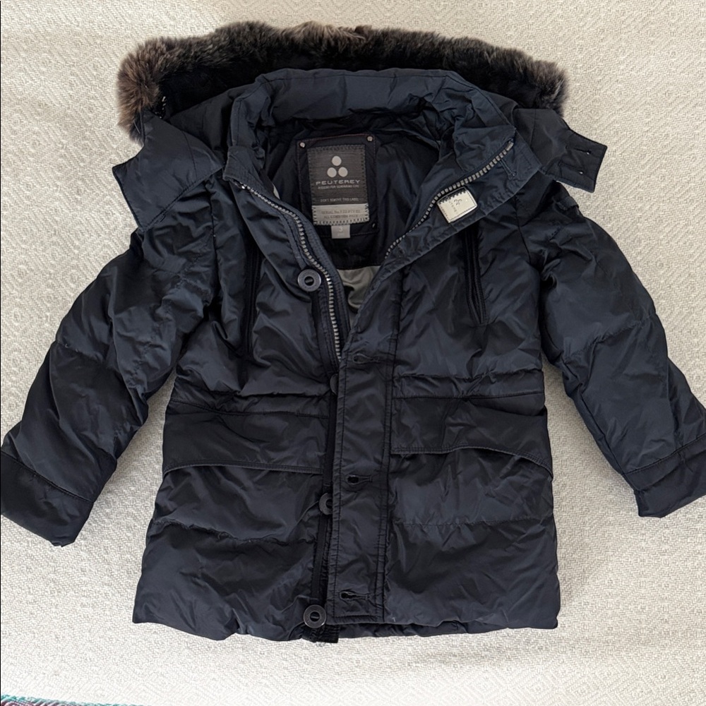 Peuterey Black Kids Puffer Jacket